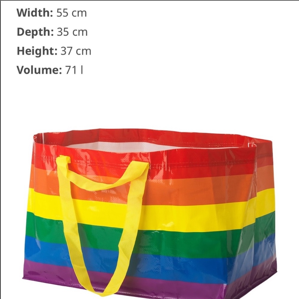 IKEA Limited Edition LGBTQ Pride π³οΈβπ Large Tote - Picture 5 of 5